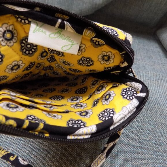 Vera Bradley YELLOW BIRD Mini Hipster Cross Body Fold Over Shoulder Bag BOHO New - Picture 6 of 9